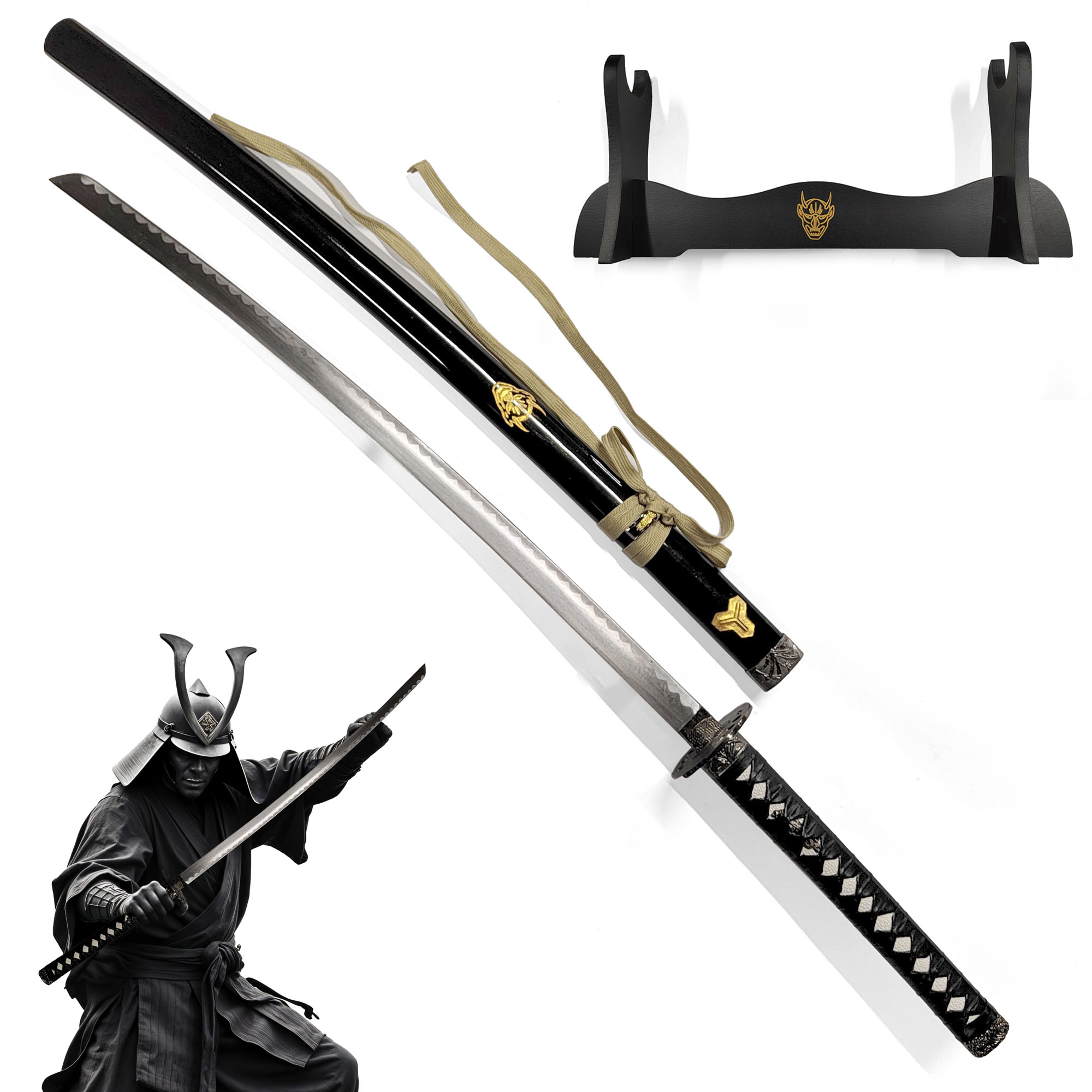 Katana des Himmlischen Waldes mit Ständer